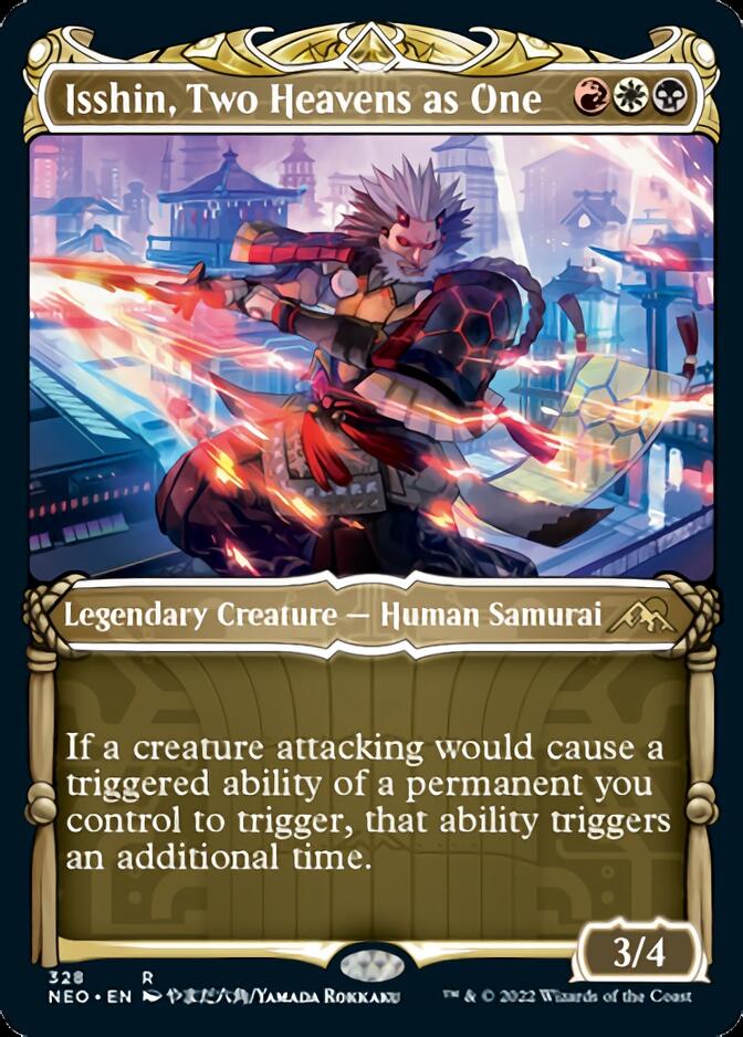 Isshin, Two Heavens as One (Showcase Samurai) [Kamigawa: Neon Dynasty] | Exor Games Bridgewater