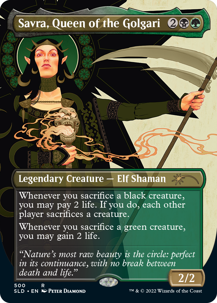 Savra, Queen of the Golgari (Borderless) [Secret Lair Drop Series] | Exor Games Bridgewater