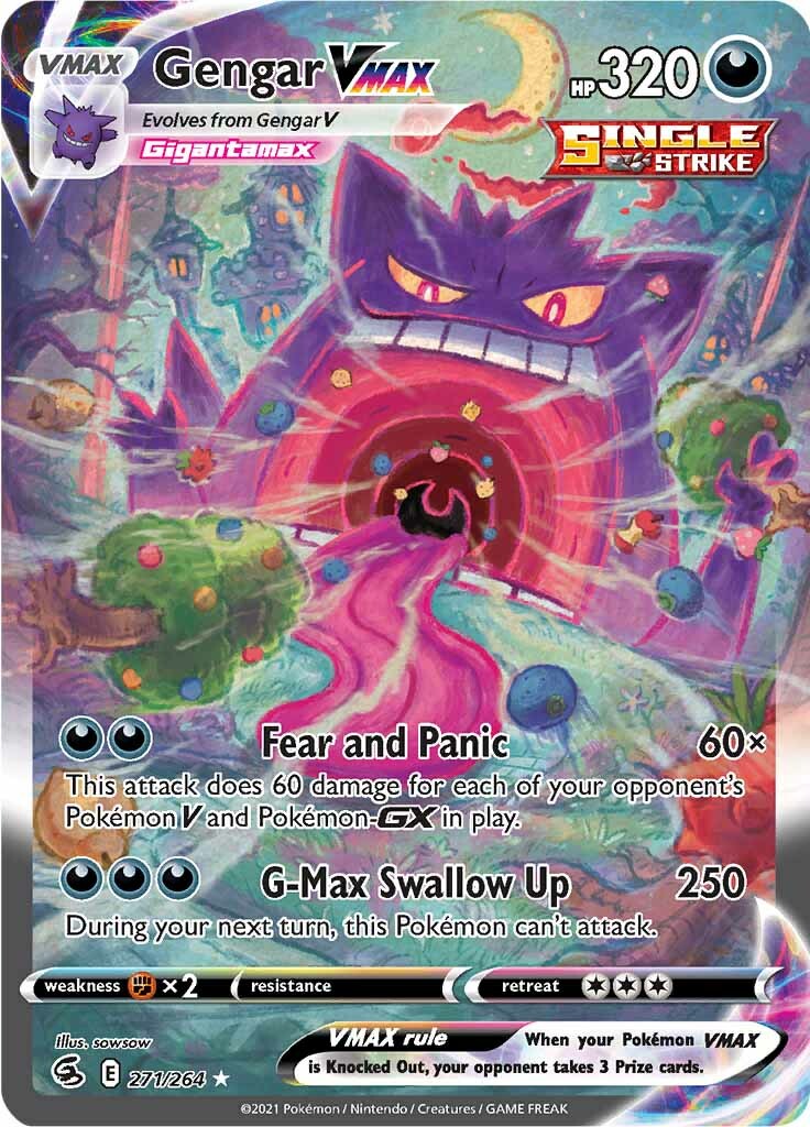 Gengar VMAX (271/264) [Sword & Shield: Fusion Strike] | Exor Games Bridgewater