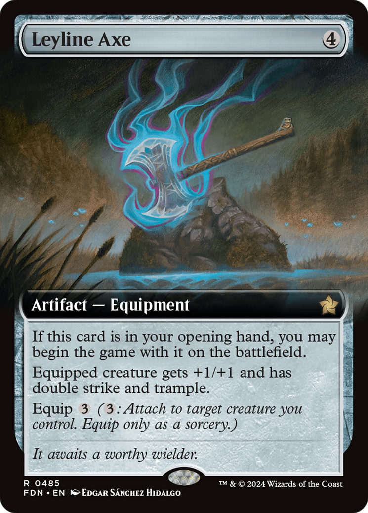 Leyline Axe (Extended Art) [Foundations] | Exor Games Bridgewater