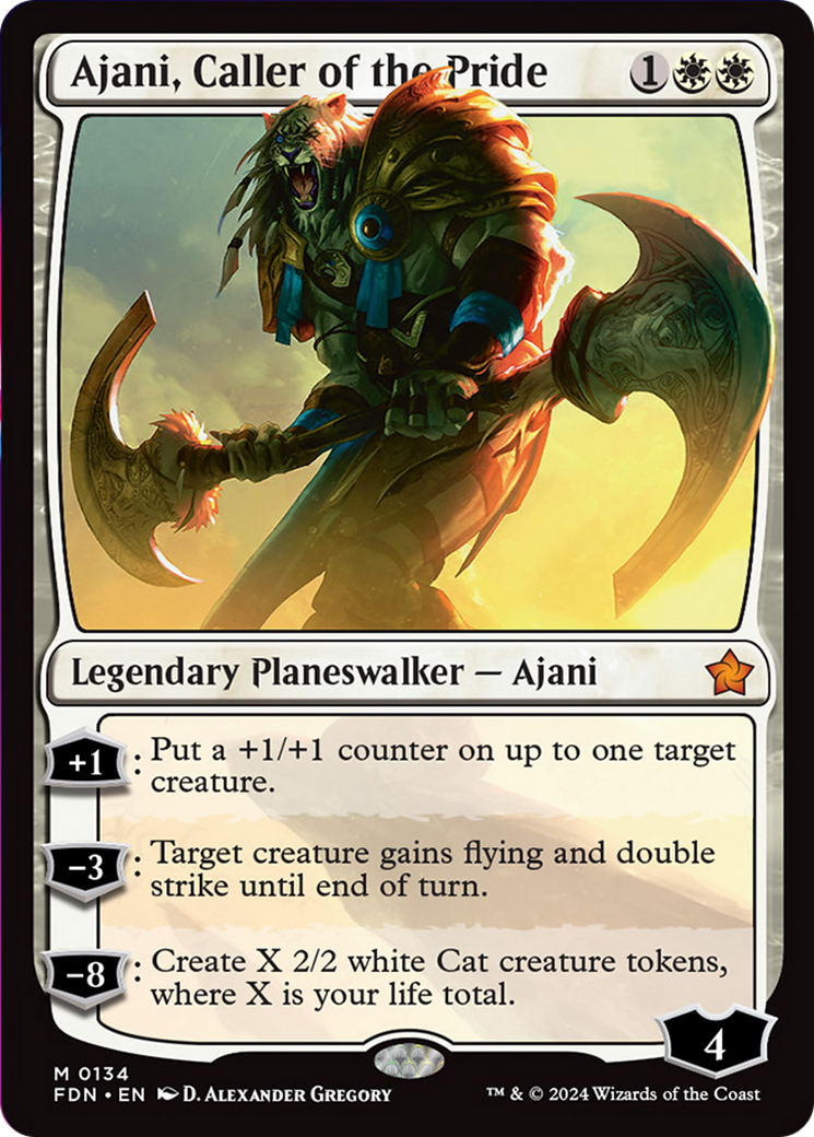 Ajani, Caller of the Pride [Foundations] | Exor Games Bridgewater