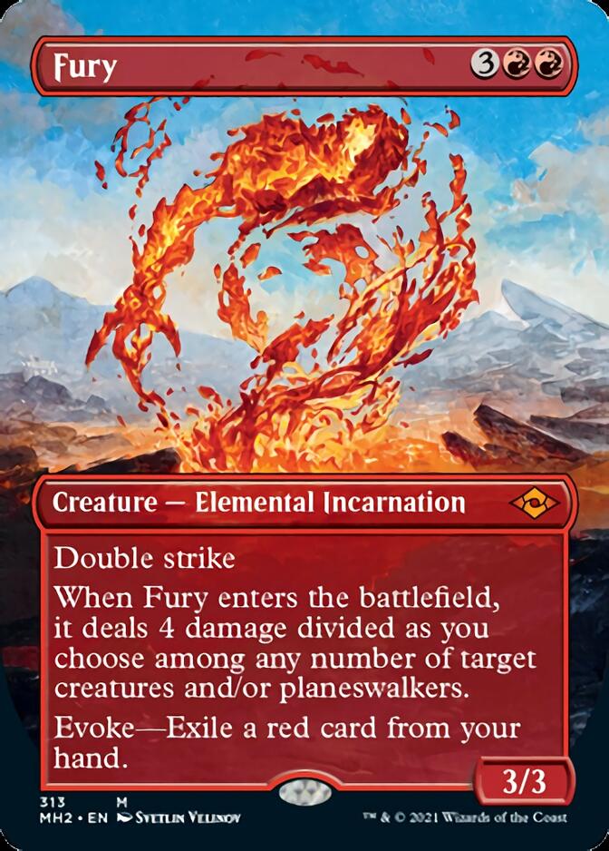 Fury (Borderless Alternate Art) [Modern Horizons 2] | Exor Games Bridgewater