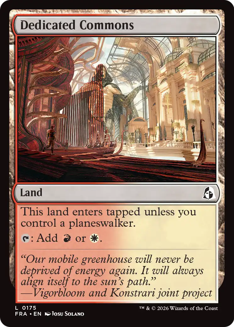 Dedicated Commons [Reality Fracture] | Exor Games Bridgewater