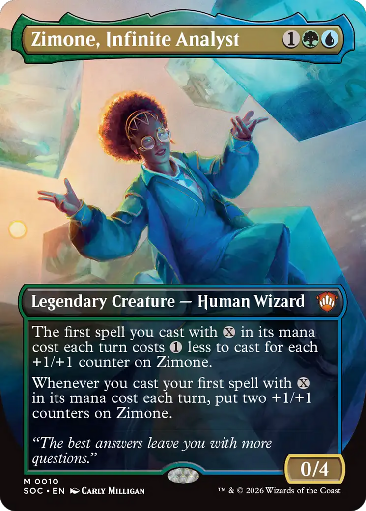 Zimone, Infinite Analyst (Borderless) [Secrets of Strixhaven Commander] | Exor Games Bridgewater