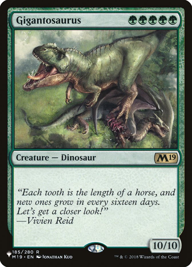 Gigantosaurus [The List] | Exor Games Bridgewater