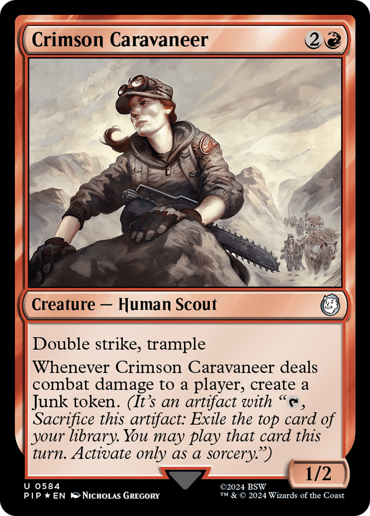 Crimson Caravaneer (Surge Foil) [Fallout] | Exor Games Bridgewater