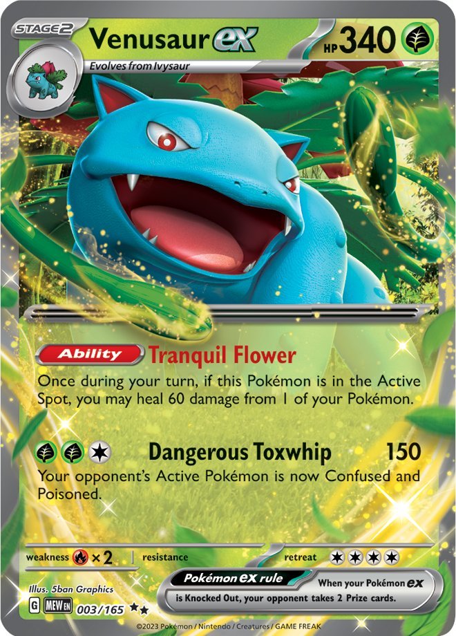 Venusaur ex (003/165) [Scarlet & Violet: 151] | Exor Games Bridgewater