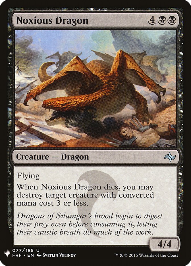 Noxious Dragon [Mystery Booster] | Exor Games Bridgewater