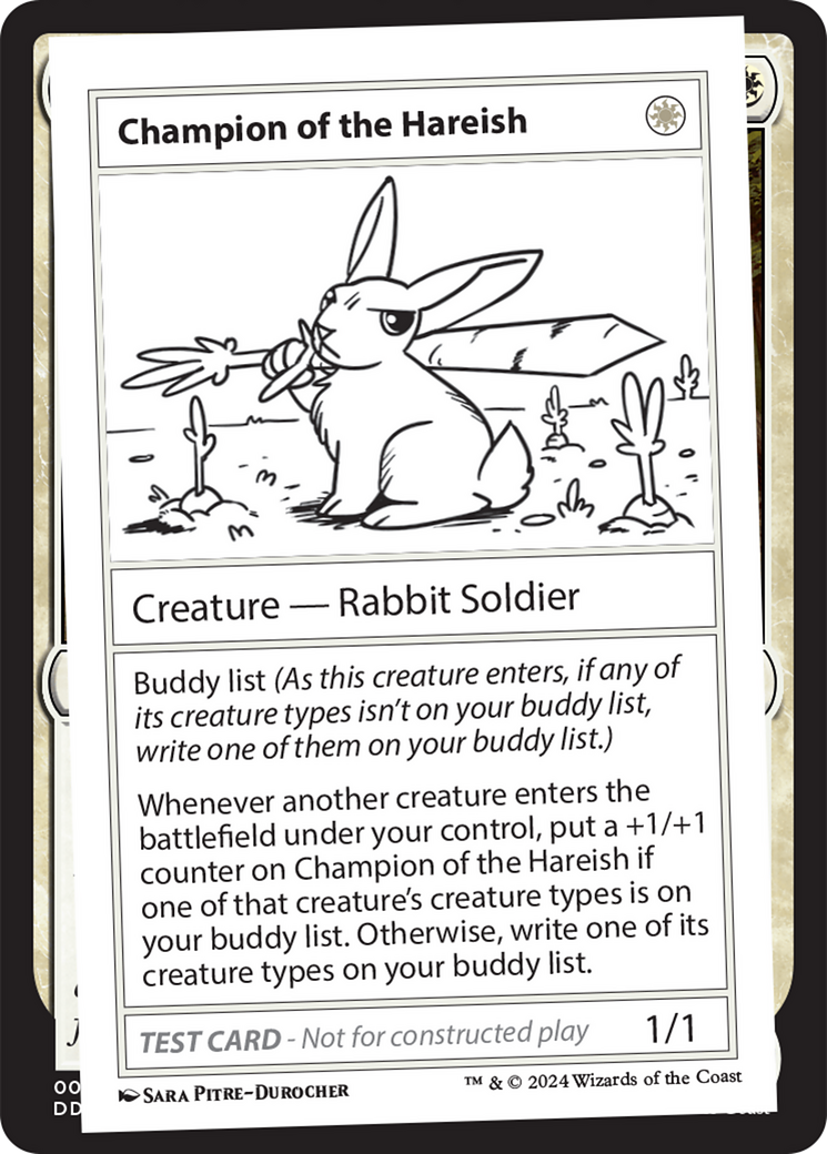 Champion of the Hareish [Mystery Booster 2 Playtest Cards] | Exor Games Bridgewater