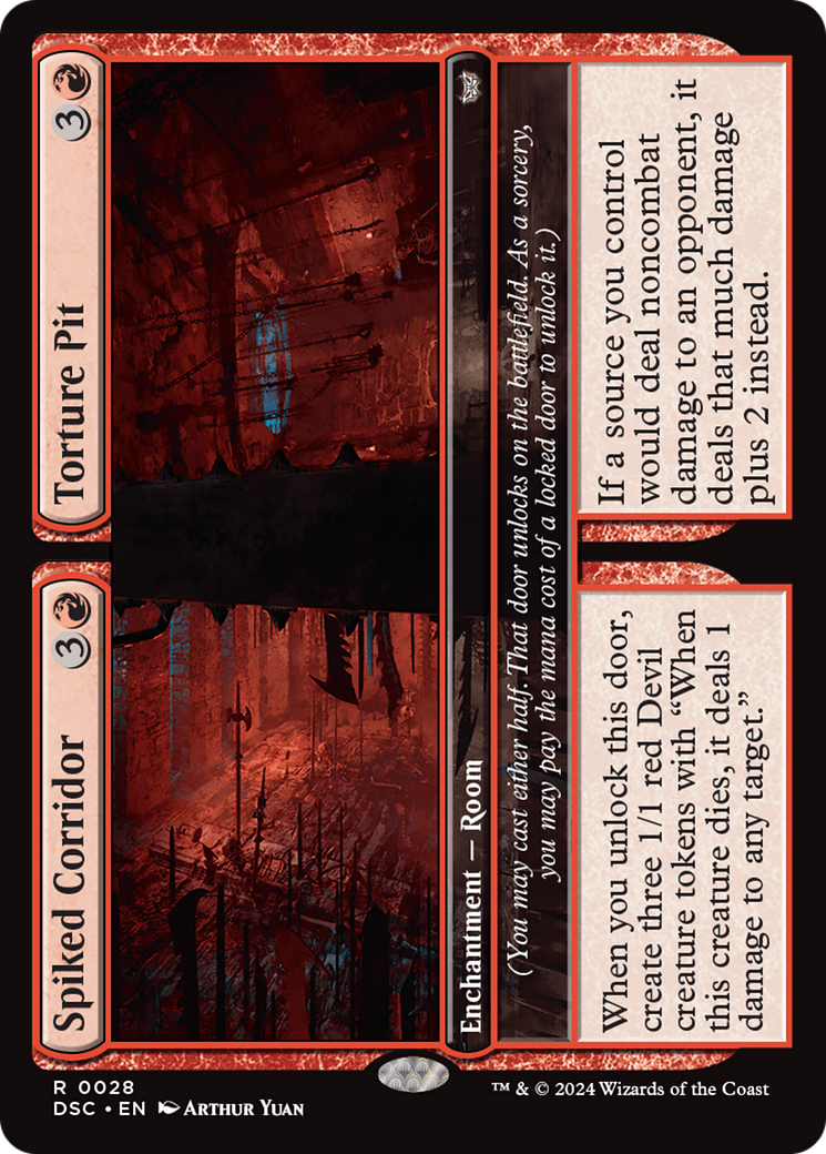 Spiked Corridor // Torture Pit [Duskmourn: House of Horror Commander] | Exor Games Bridgewater
