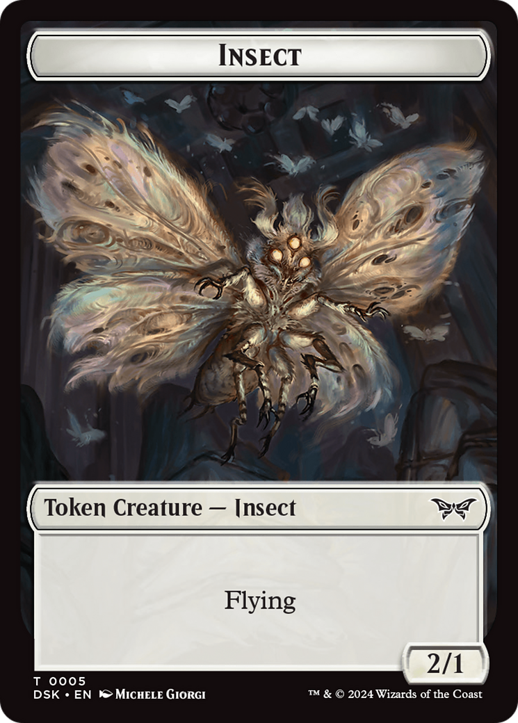 Insect (0005) Token [Duskmourn: House of Horror Tokens] | Exor Games Bridgewater