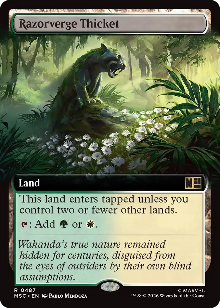 Razorverge Thicket (Extended Art) [Marvel Super Heroes Commander] | Exor Games Bridgewater