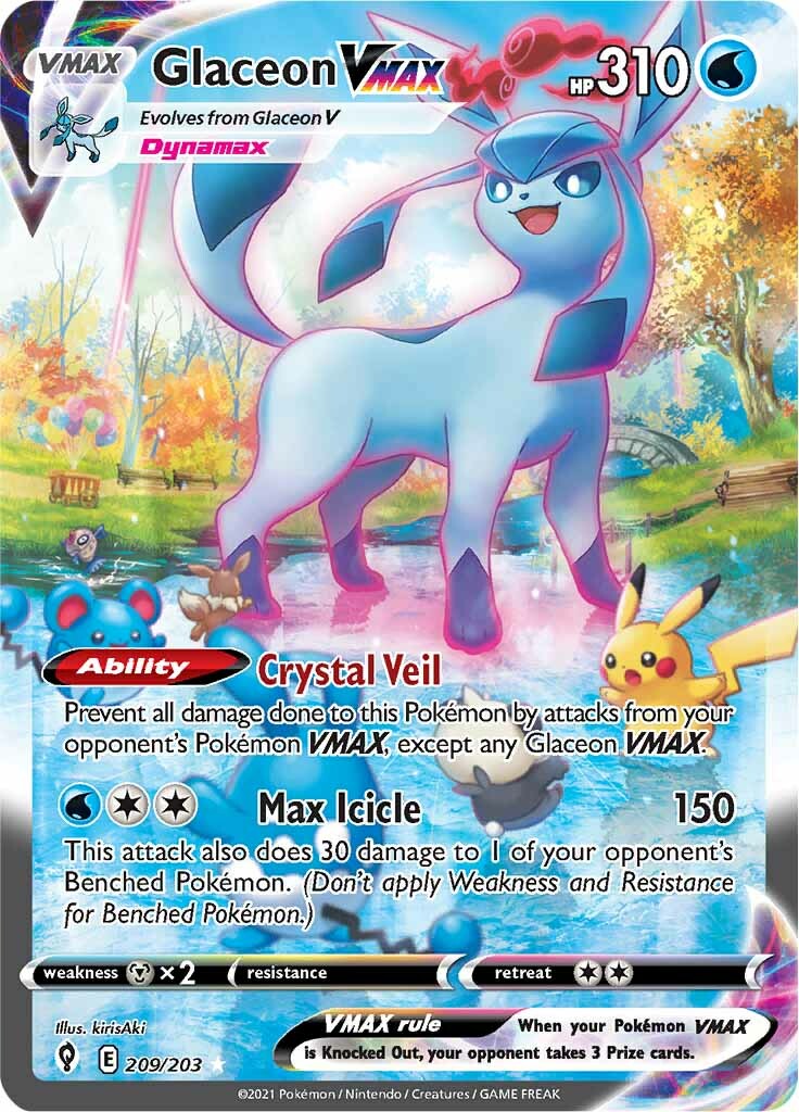 Glaceon VMAX (209/203) [Sword & Shield: Evolving Skies] | Exor Games Bridgewater