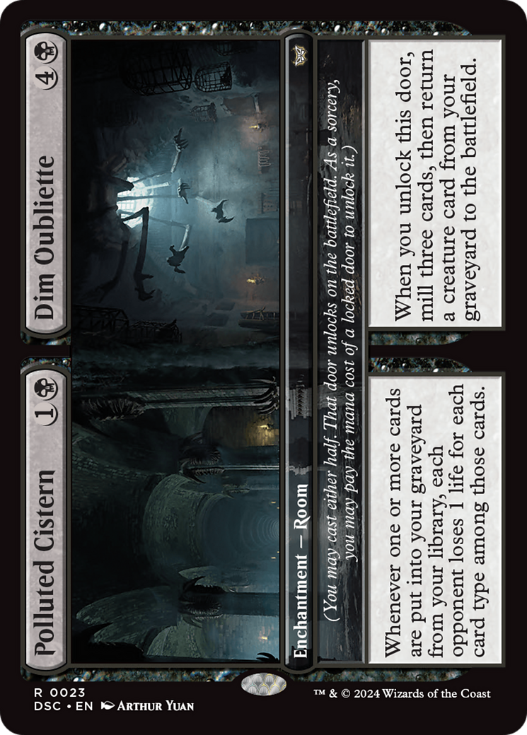 Polluted Cistern // Dim Oubliette [Duskmourn: House of Horror Commander] | Exor Games Bridgewater