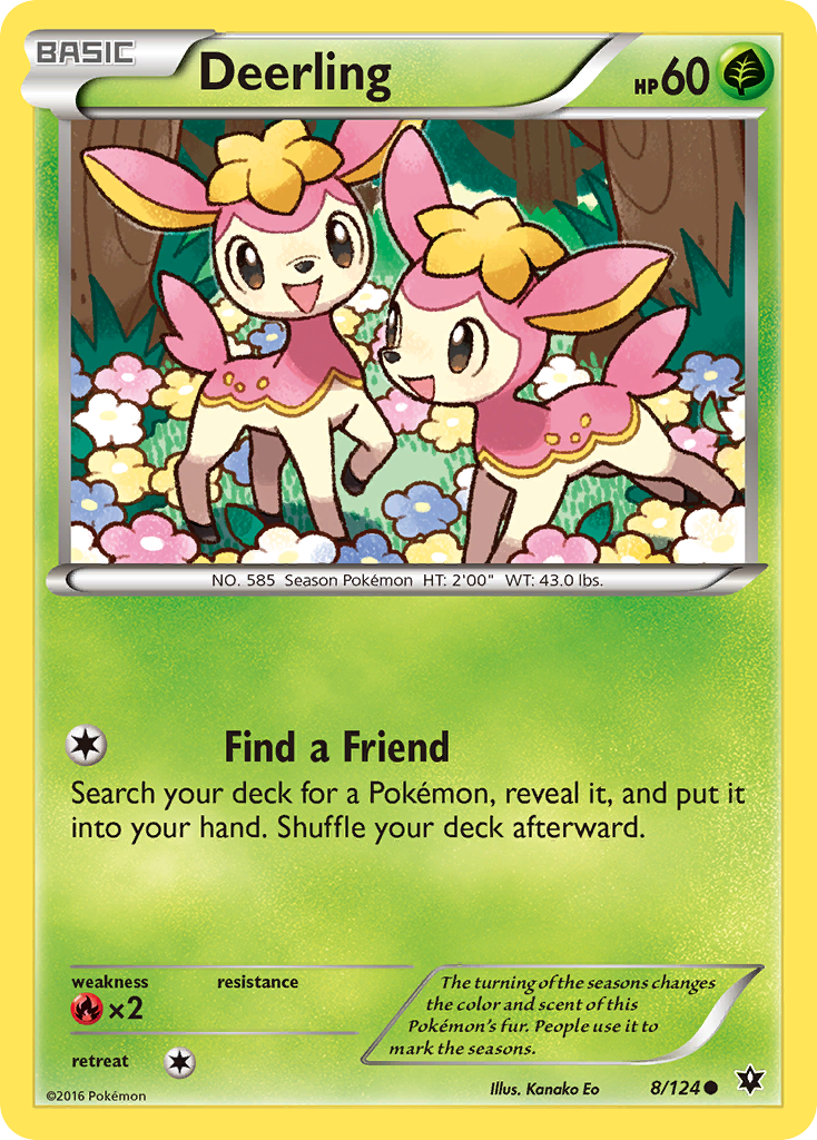 Deerling (8/124) [XY: Fates Collide] | Exor Games Bridgewater