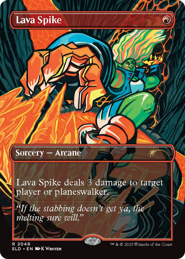 Lava Spike (2049) (Rainbow Foil) [Secret Lair Drop Series] | Exor Games Bridgewater