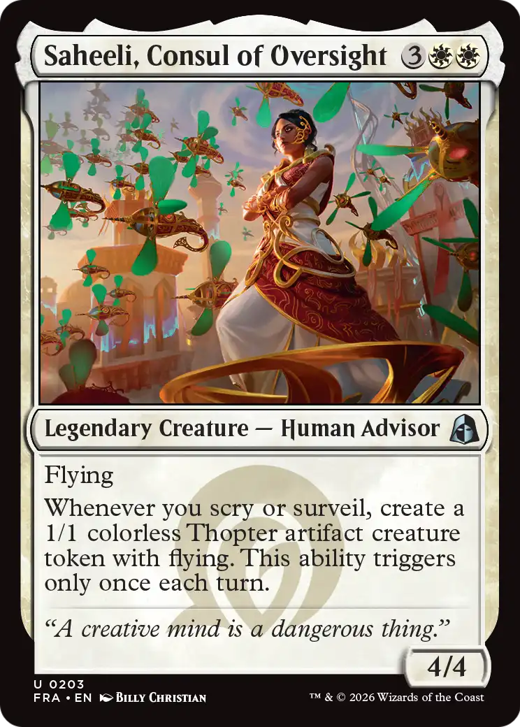 Saheeli, Consul of Oversight [Reality Fracture] | Exor Games Bridgewater