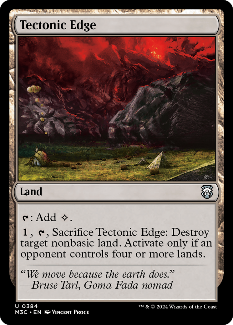 Tectonic Edge (Ripple Foil) [Modern Horizons 3 Commander] | Exor Games Bridgewater