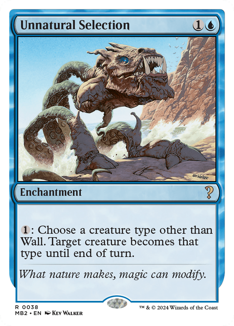 Unnatural Selection (White Border) [Mystery Booster 2] | Exor Games Bridgewater
