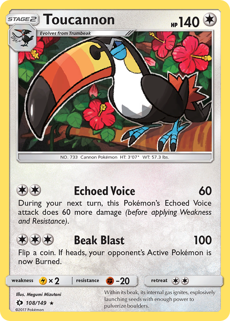 Toucannon (108/149) [Sun & Moon: Base Set] | Exor Games Bridgewater