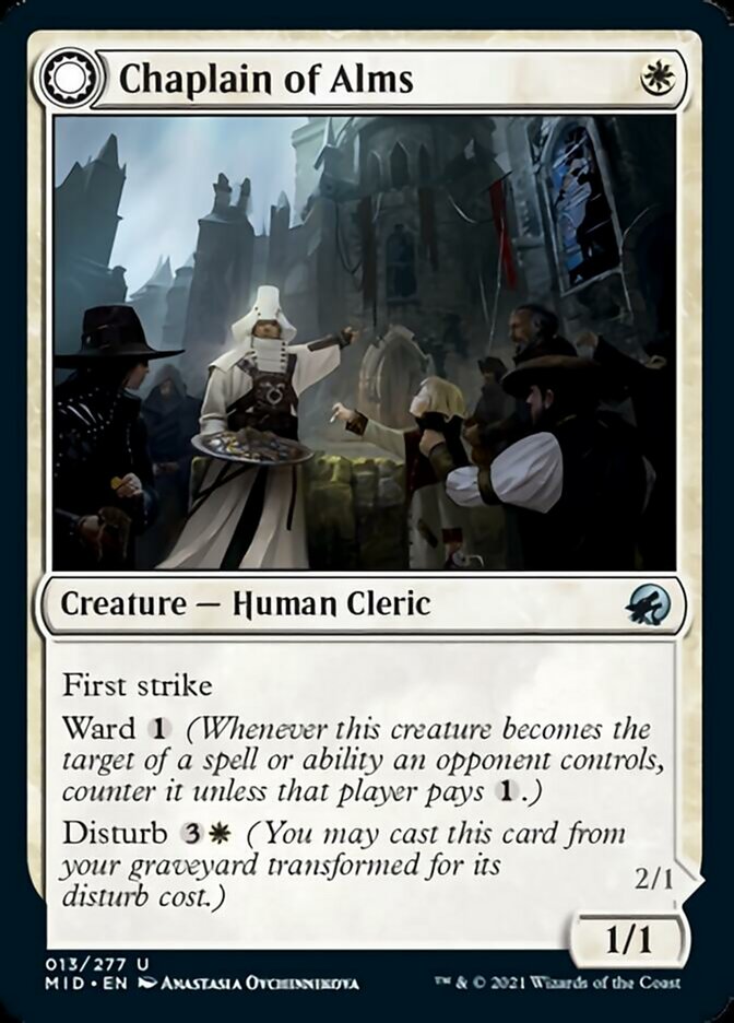 Chaplain of Alms // Chapel Shieldgeist [Innistrad: Midnight Hunt] | Exor Games Bridgewater