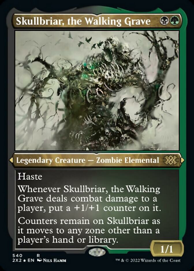 Skullbriar, the Walking Grave (Foil Etched) [Double Masters 2022] | Exor Games Bridgewater