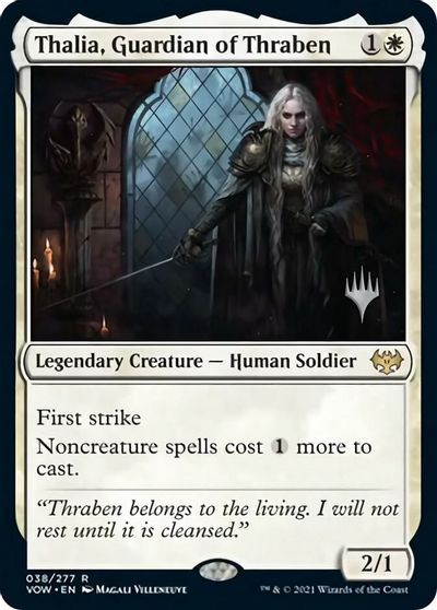 Thalia, Guardian of Thraben (Promo Pack) [Innistrad: Crimson Vow Promos] | Exor Games Bridgewater