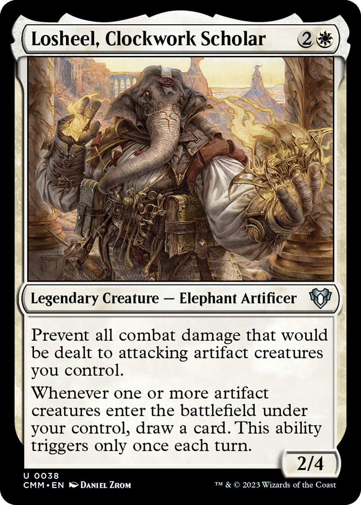 Losheel, Clockwork Scholar [Commander Masters] | Exor Games Bridgewater