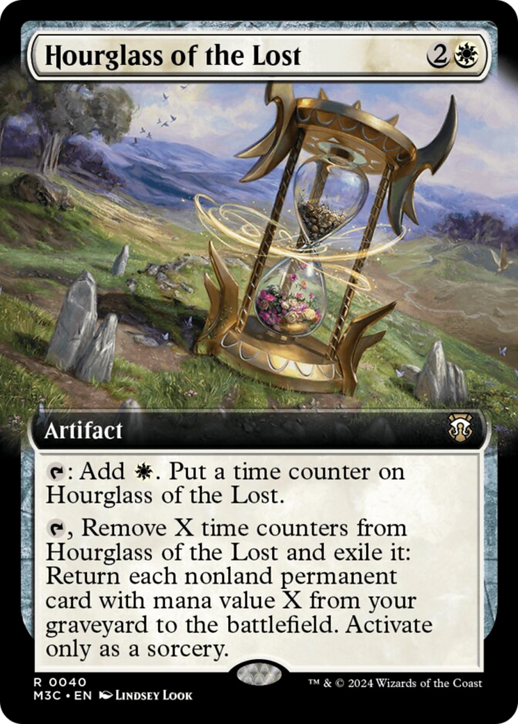 Hourglass of the Lost (Extended Art) (Ripple Foil) [Modern Horizons 3 Commander] | Exor Games Bridgewater