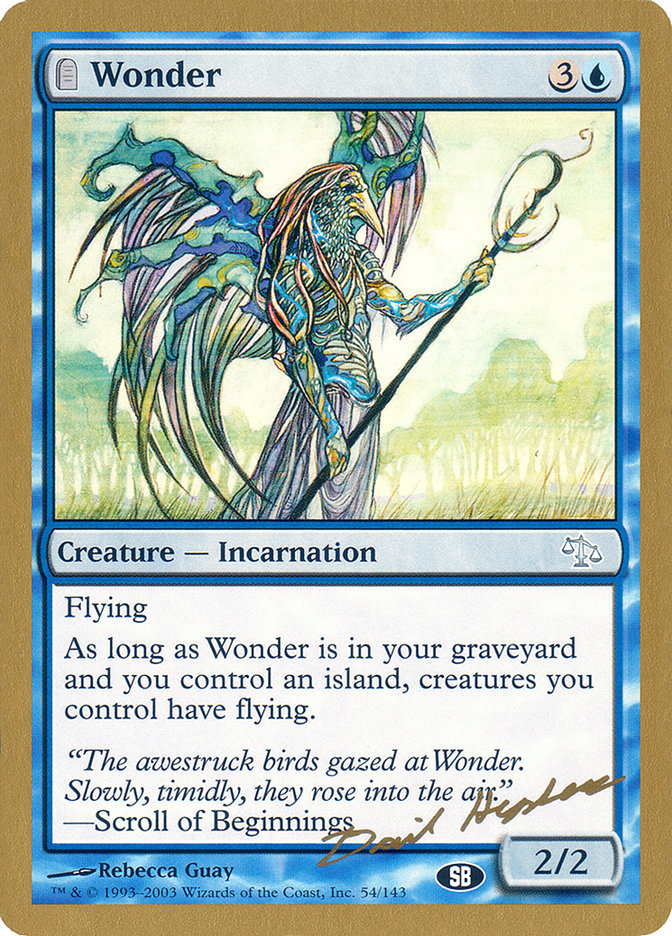 Wonder (Dave Humpherys) (SB) [World Championship Decks 2003] | Exor Games Bridgewater