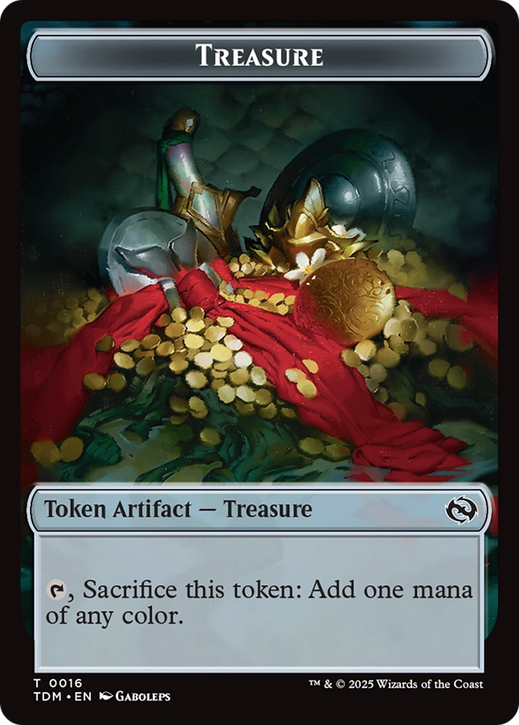 Beast // Treasure Double-Sided Token [Tarkir: Dragonstorm Commander Tokens] | Exor Games Bridgewater