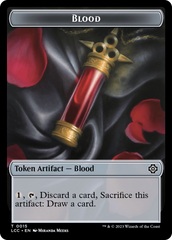 Blood // Vampire (0004) Double-Sided Token [The Lost Caverns of Ixalan Commander Tokens] | Exor Games Bridgewater