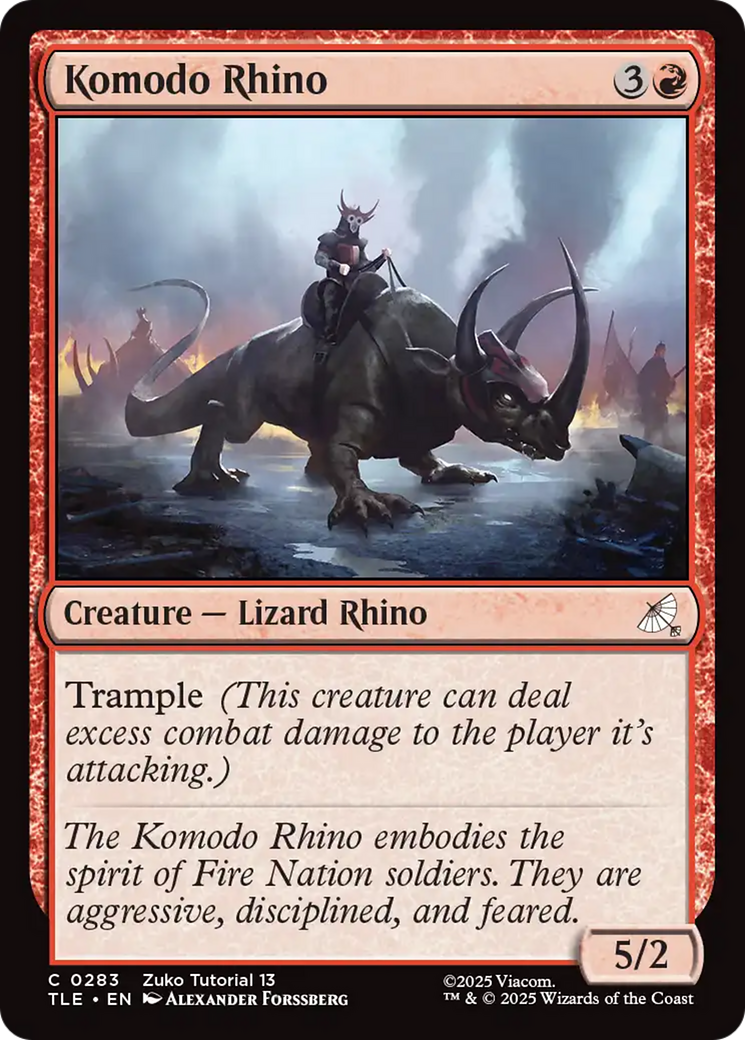 Komodo Rhino (0283) [Avatar: The Last Airbender: Eternal-Legal] | Exor Games Bridgewater