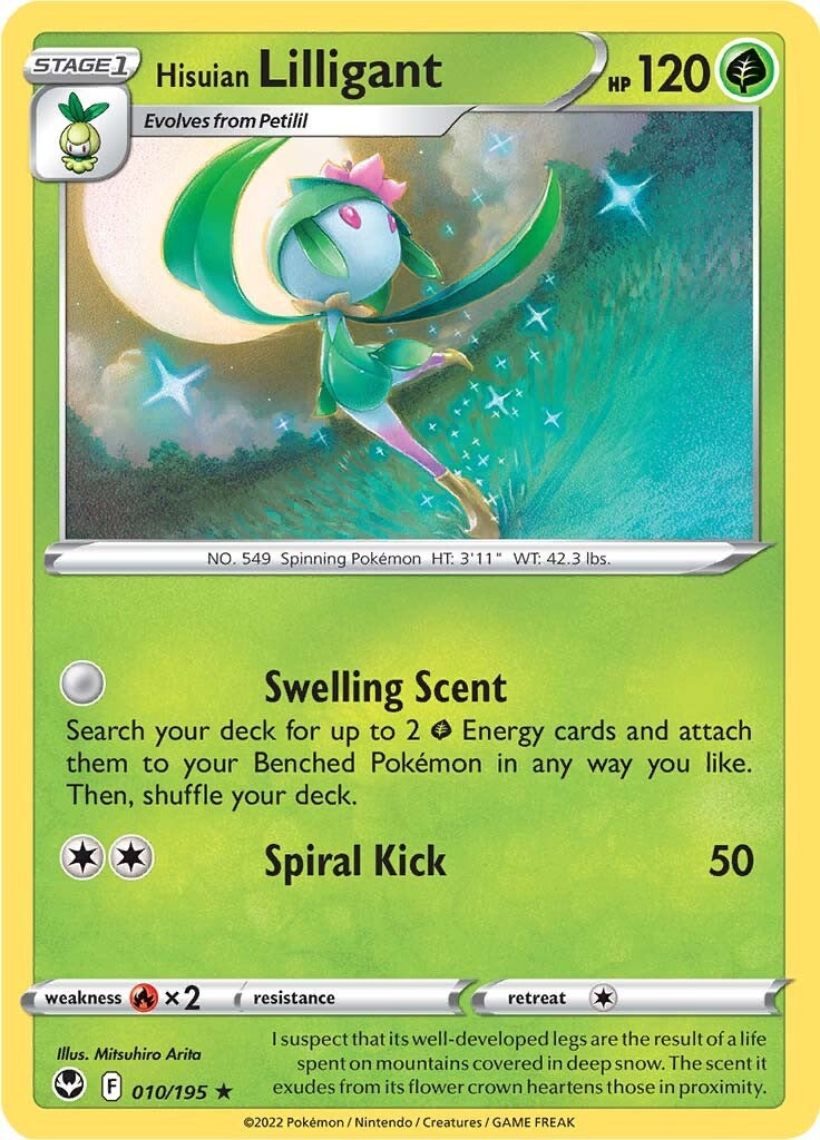 Hisuian Lilligant (010/195) [Sword & Shield: Silver Tempest] | Exor Games Bridgewater