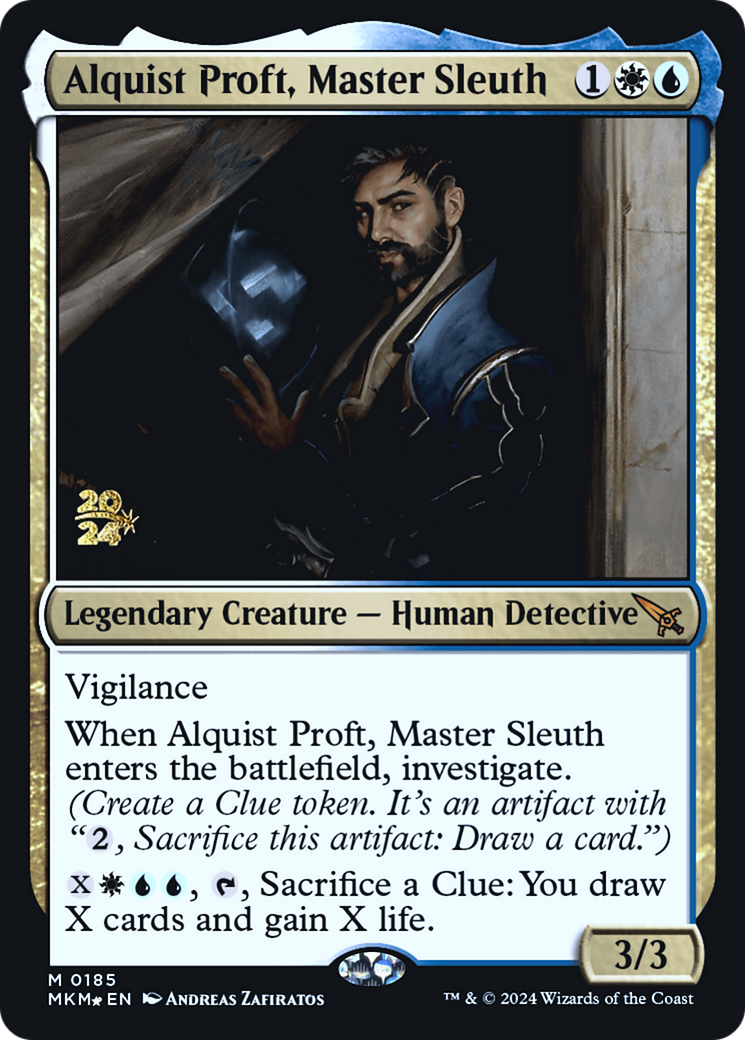 Alquist Proft, Master Sleuth [Murders at Karlov Manor Prerelease Promos] | Exor Games Bridgewater