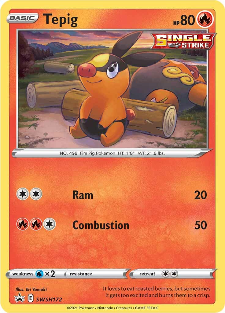 Tepig (SWSH172) [Sword & Shield: Black Star Promos] | Exor Games Bridgewater
