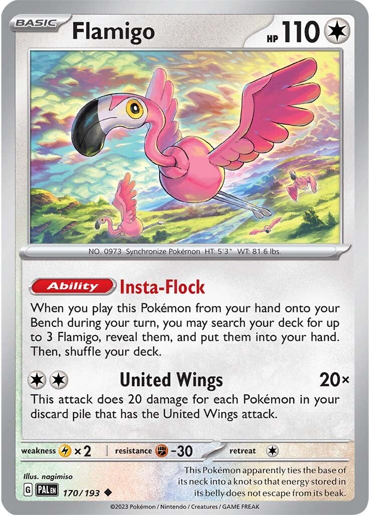 Flamigo (170/193) [Scarlet & Violet: Paldea Evolved] | Exor Games Bridgewater