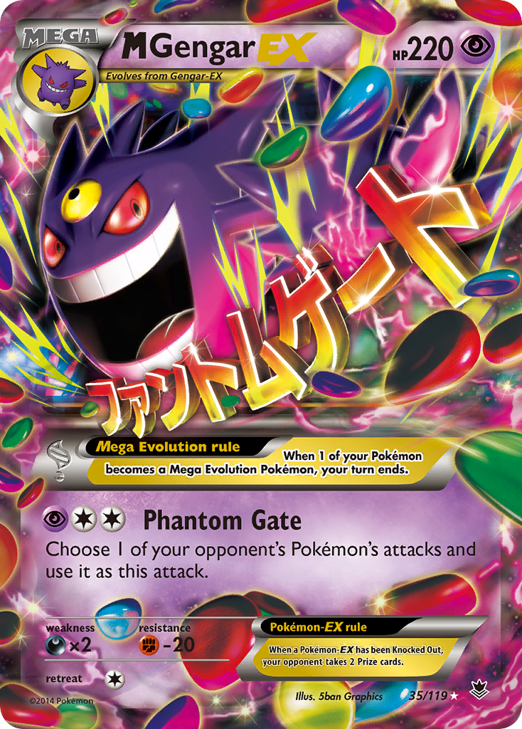 M Gengar EX (35/119) [XY: Phantom Forces] | Exor Games Bridgewater
