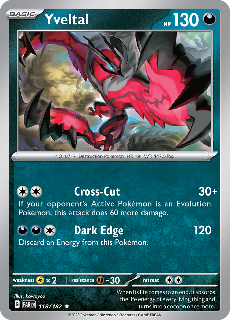 Yveltal (118/182) [Scarlet & Violet: Paradox Rift] | Exor Games Bridgewater