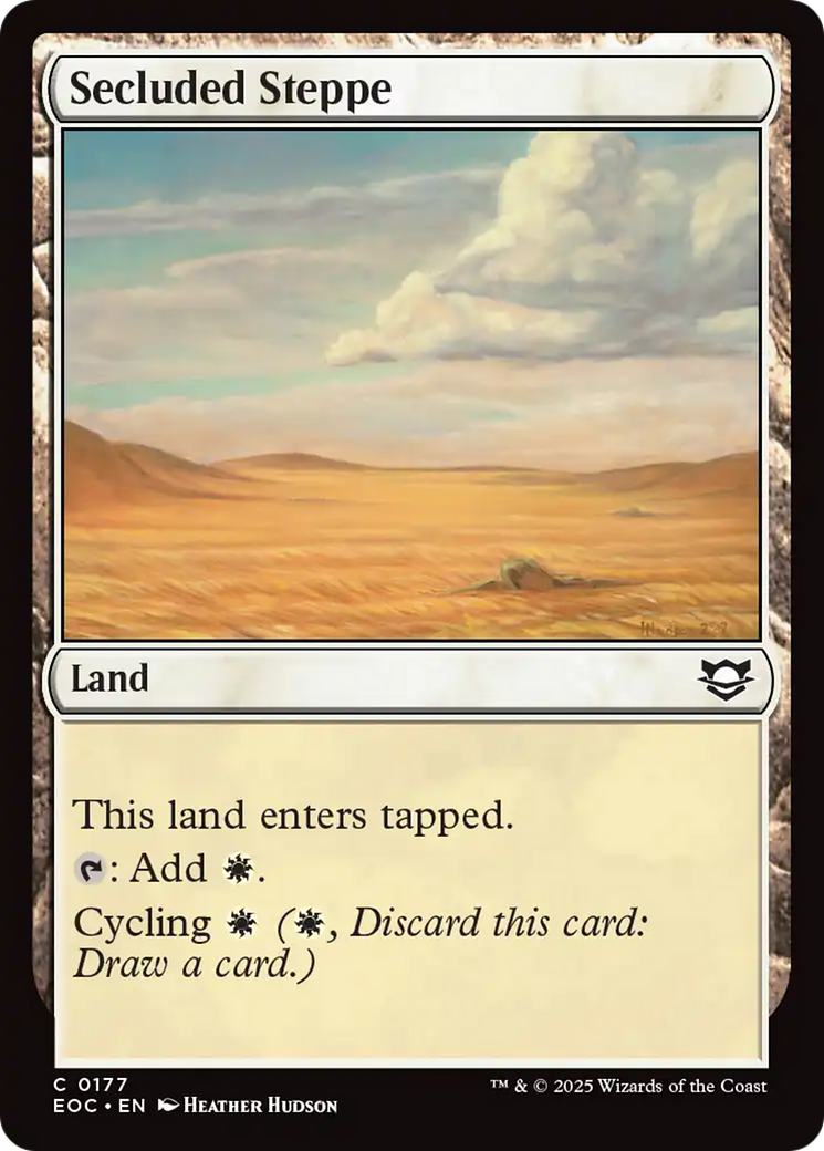 Secluded Steppe [Edge of Eternities Commander] | Exor Games Bridgewater