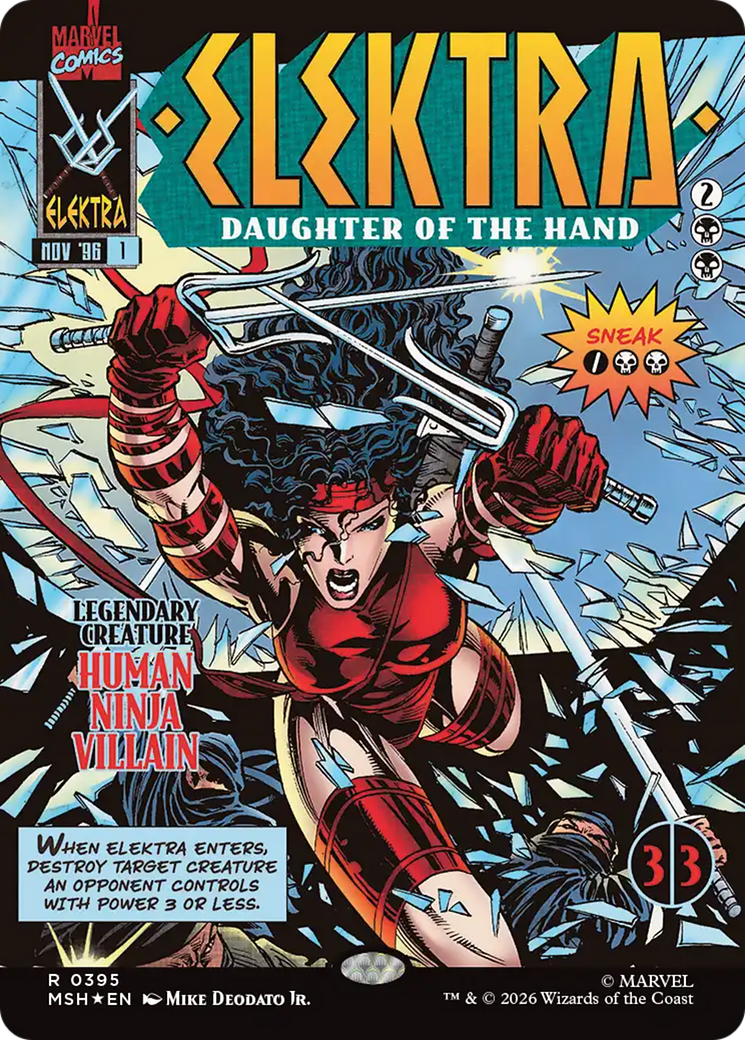 Elektra, Daughter of the Hand (Borderless) (0395) [Marvel Super Heroes] | Exor Games Bridgewater