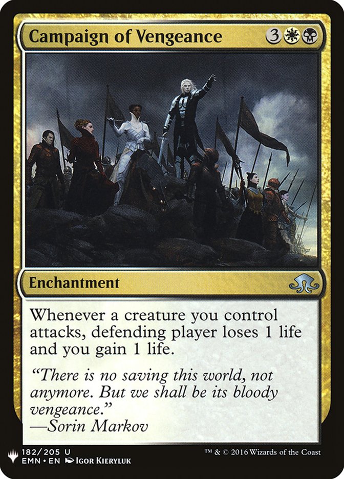 Campaign of Vengeance [Mystery Booster] | Exor Games Bridgewater