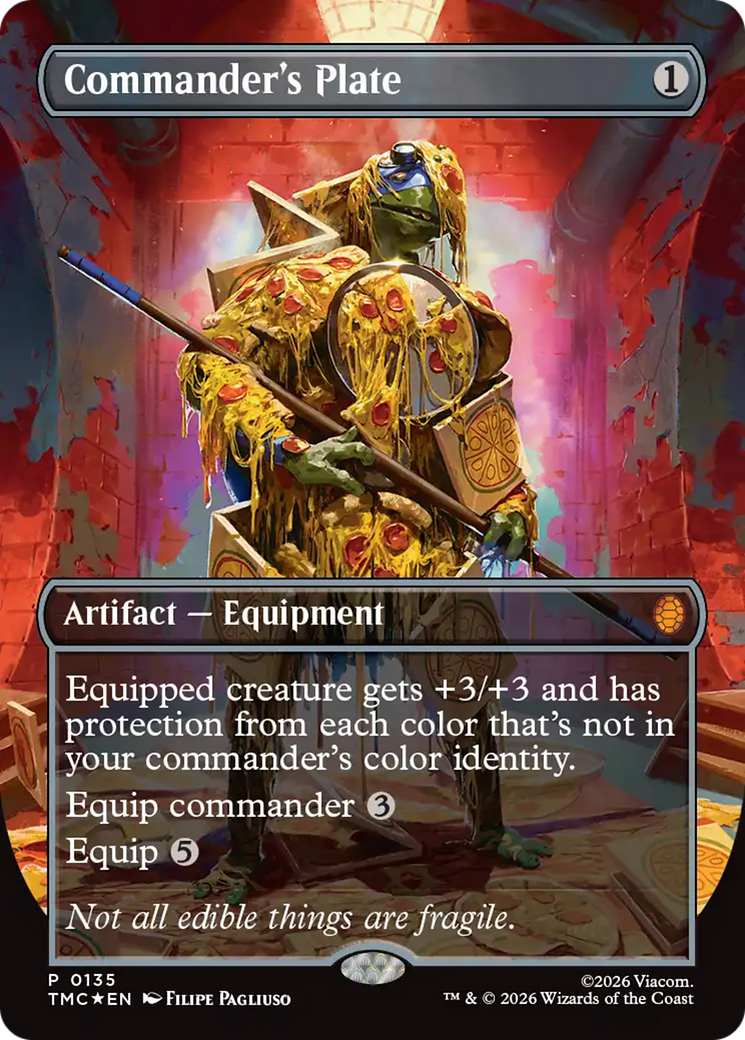 Commander's Plate (Borderless) [Teenage Mutant Ninja Turtles Commander] | Exor Games Bridgewater