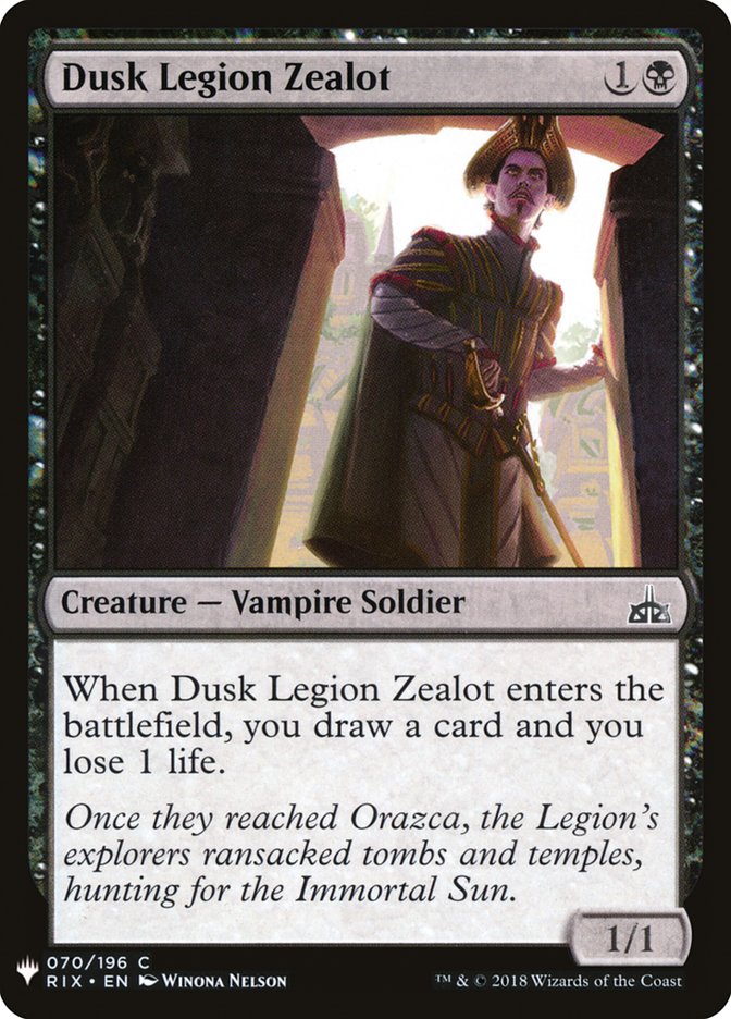 Dusk Legion Zealot [Mystery Booster] | Exor Games Bridgewater