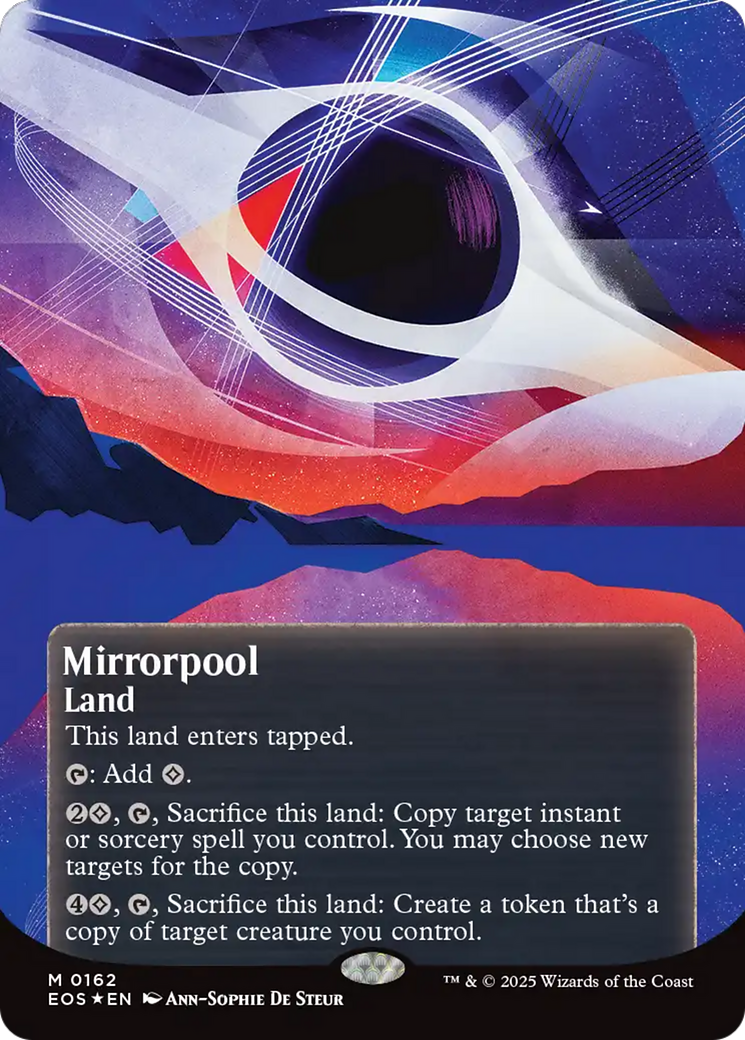 Mirrorpool (0162) (Borderless) (Galaxy Foil) [Edge of Eternities: Stellar Sights] | Exor Games Bridgewater