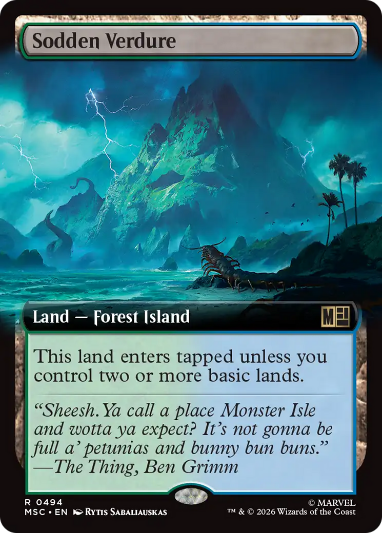 Sodden Verdure (Extended Art) [Marvel Super Heroes Commander] | Exor Games Bridgewater
