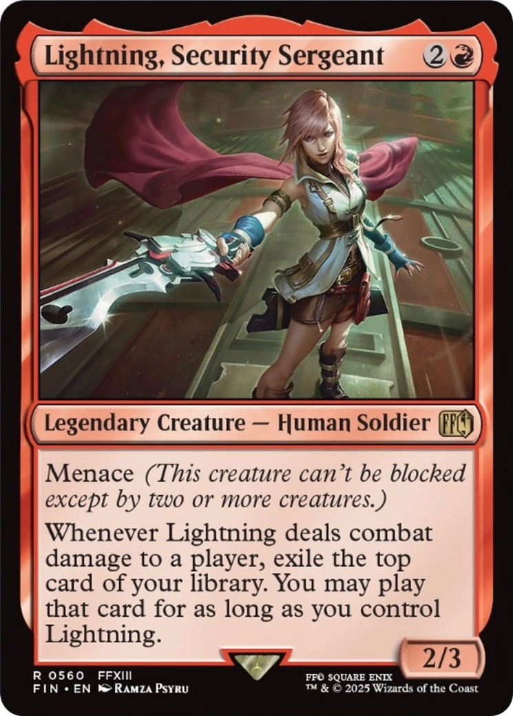 Lightning, Security Sergeant [FINAL FANTASY] | Exor Games Bridgewater