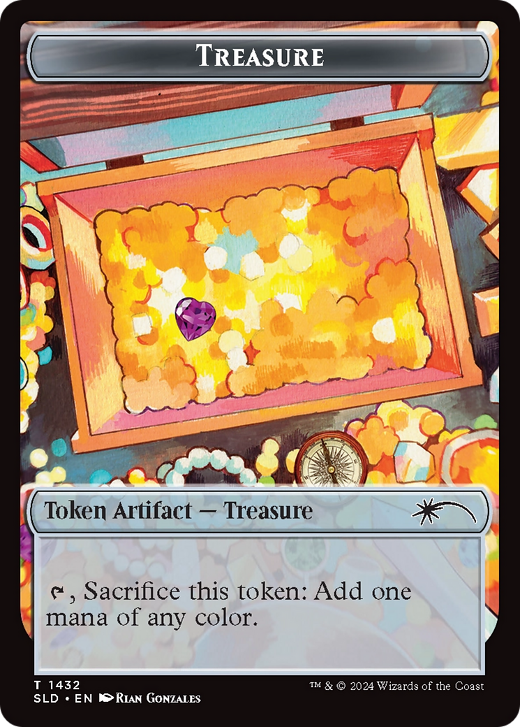 Treasure Token (1432) (Rainbow Foil) [Secret Lair Drop Series] | Exor Games Bridgewater