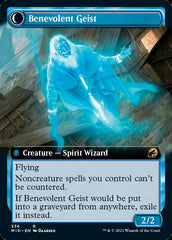 Malevolent Hermit // Benevolent Geist (Extended Art) [Innistrad: Midnight Hunt] | Exor Games Bridgewater