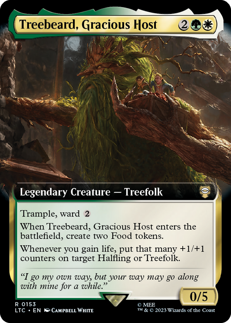 Treebeard, Gracious Host (Extended Art) [The Lord of the Rings: Tales of Middle-Earth Commander] | Exor Games Bridgewater